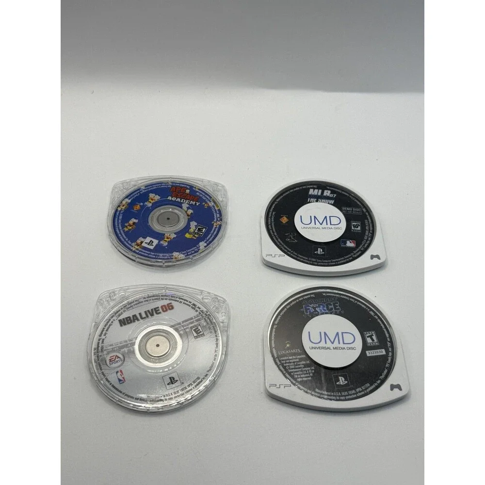 Sony PSP-1001B2 Handheld Star Wars Spider-Man 2 UMD Games Case Charger TESTED
